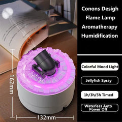 Volcanic Crack Light Cannons Humidifier Essential Oil Diffuser with Timer Cannon Blast Aroma Humidifier Aromatherapy Diffuser